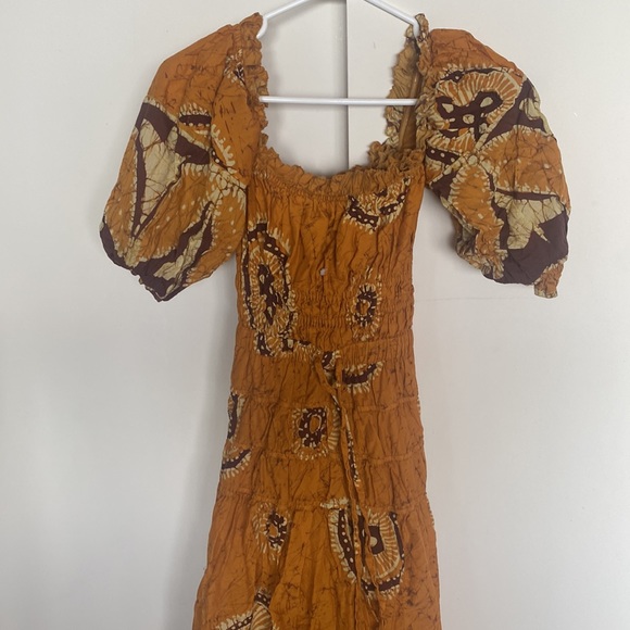 Love the Label NYC mustard maxi bohemian dress - Picture 2 of 6